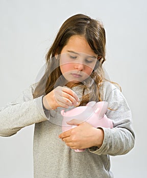 Girl piggy bank