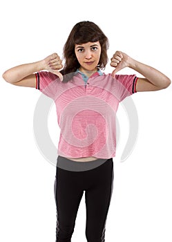 Girl in Pink Shirt photo