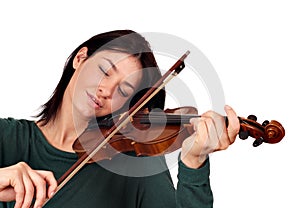 Girl play violin