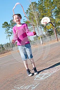 Girl on playground