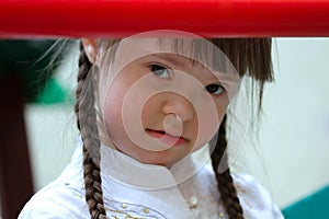 Girl on the playground.