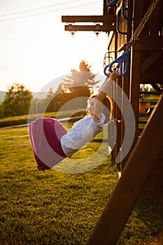 Girl in a playground