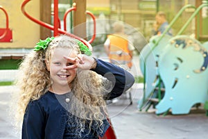 girl , playground, joy teenager