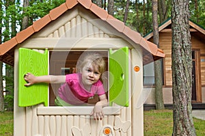 Girl on playgrounds