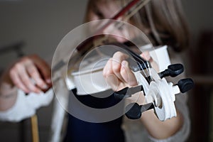 Girl playing violin