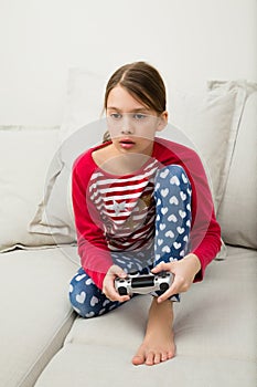 Girl Plays Videogame