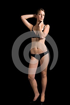 Girl posing in underwear