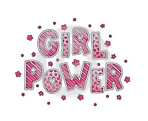 Girl Power Lettering