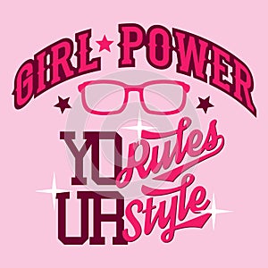 Girl power t-shirt design