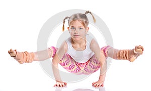 Girl practice yoga