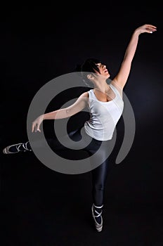 Girl Practicing Ballet