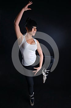 Girl Practicing Ballet
