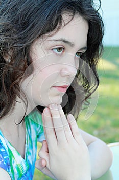 girl praying