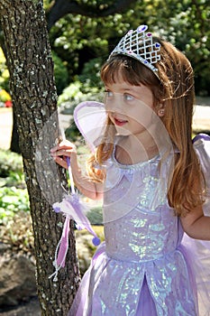 Girl in princess costume