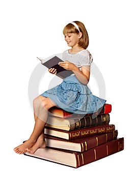 Girl reading book