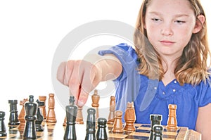 Girl ready to win in chess