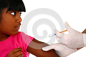 Girl Receiving Shot