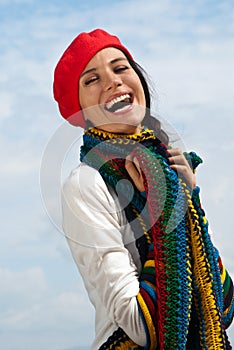 The girl in a red beret