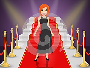 Girl on Red Carpet