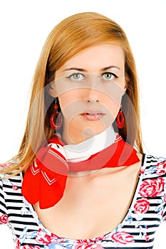 Girl in red neckerchiefs