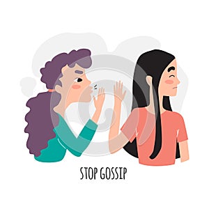 Girl refuses to listen to gossip. Stop gossip