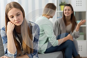 Girl rejected by peers photo