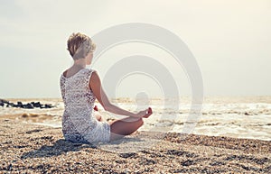 Girl relax on the beach