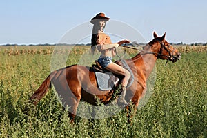 The girl rider