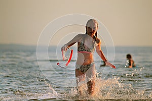 Girl running