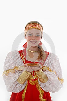 Girl in russian costume