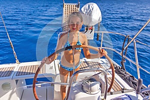 Girl on the sailboat