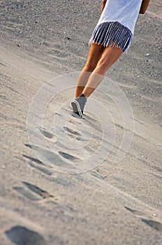 Girl on the sand