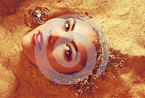 Girl in the sand