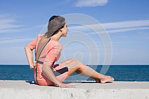 Girl at the sea