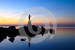 Girl with seagull