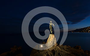 Girl with Seagull in Opatija