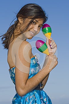 Girl With Shakers photo