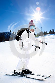 Girl On the Ski