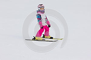 Girl on the ski