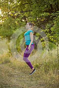 Girl with skipping rope