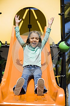 Girl On Slide