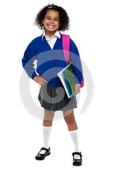 Girl in smart uniform