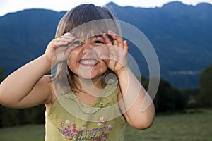 Girl smiling