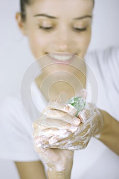 Girl with soap