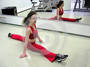 Girl. splits. photo