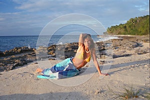 Girl on St. Croix Beach 2