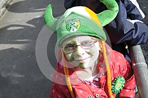 Girl on St Patricks Day