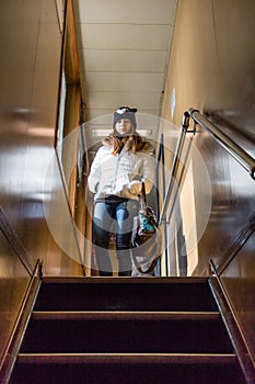 Girl Standing Upstair