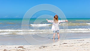 Girl staring at the ocean