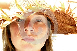 Girl in Straw Hat